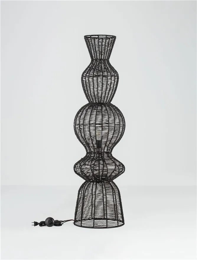 Lampa de podea design natural BREENA negru