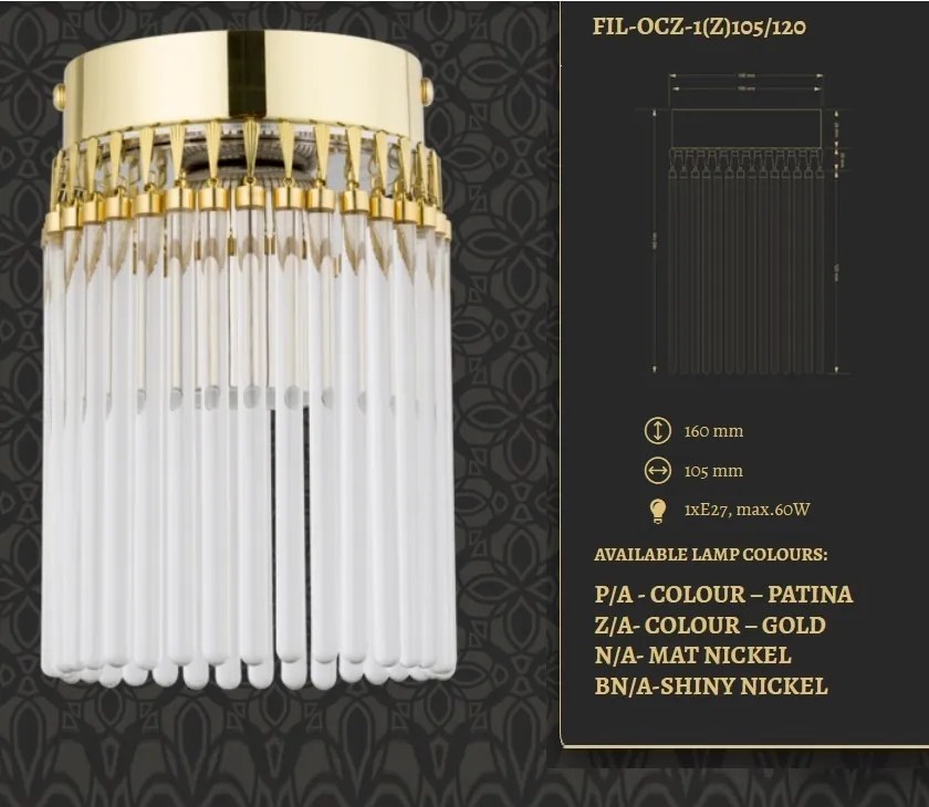 Spot aplicat design LUX realizat manual Filago