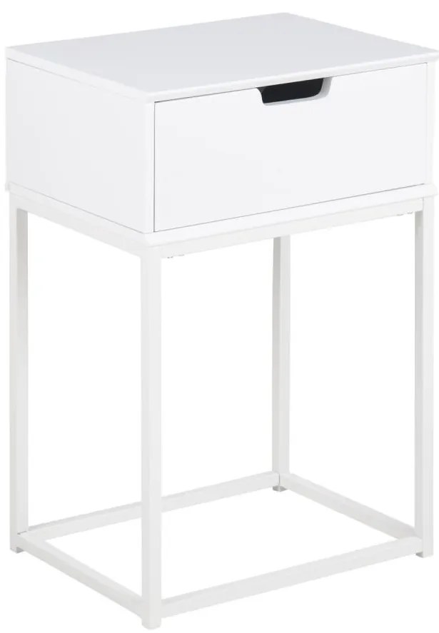 Noptieră CARLY alb