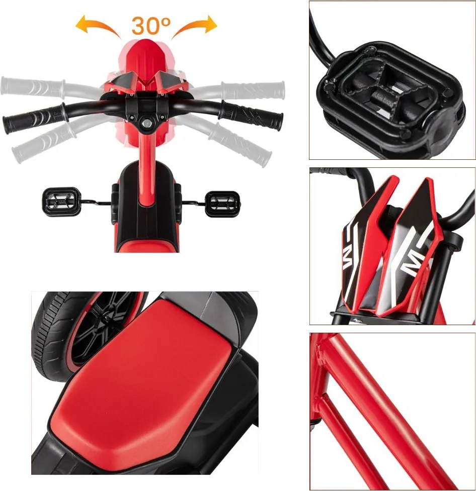 Tricicletă pentru copii roșie