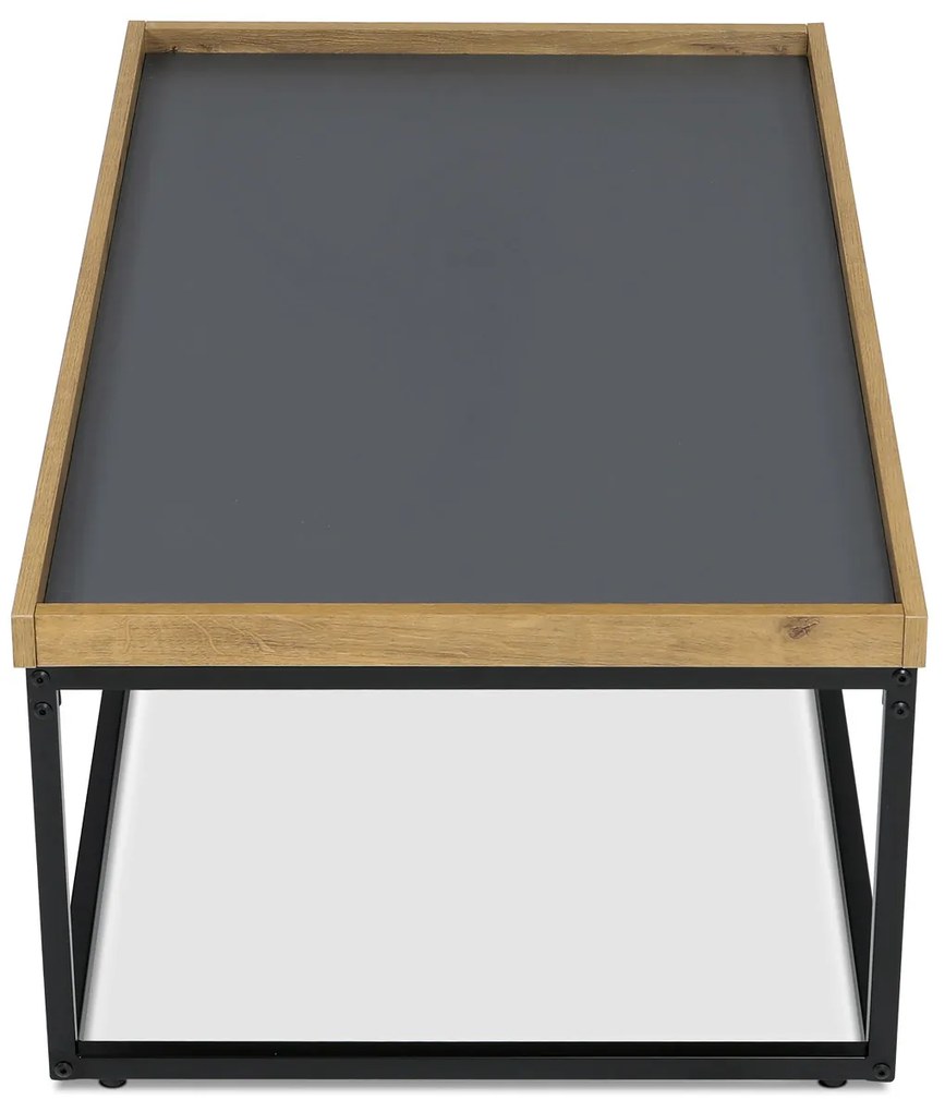 Masă de conferință cu margine și picioareperimetrale, 100 x 60 x 39 cm