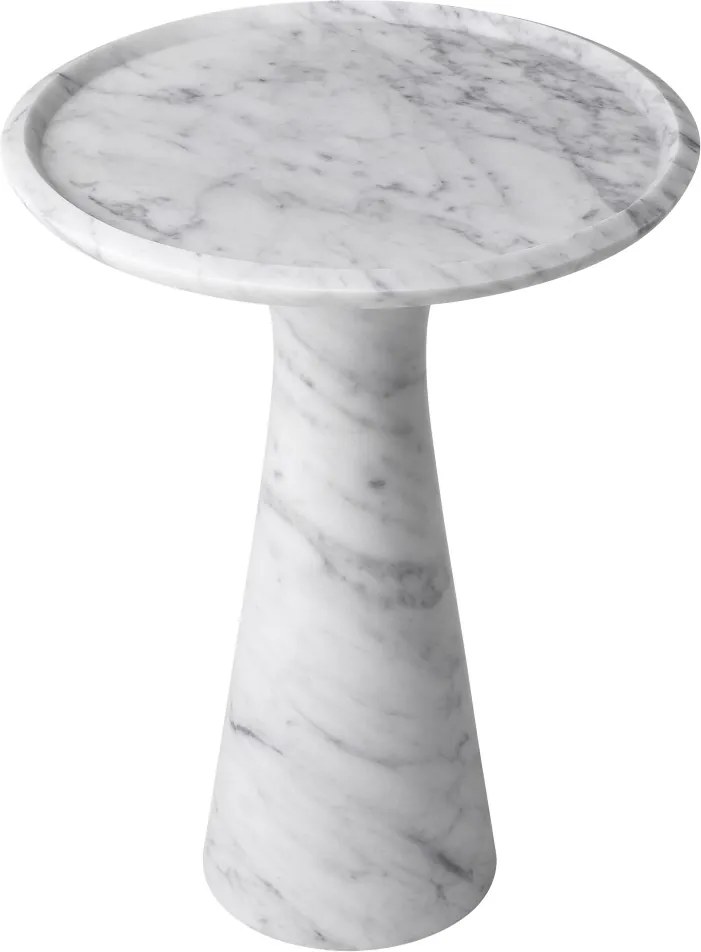 Masuta auxiliara design LUX din marmura Pompano low 113749 HZ