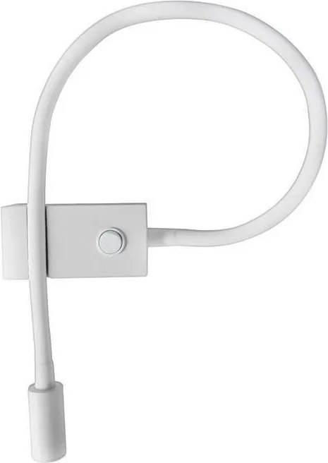 Aplica LED cu spot directionabil design minimalist Geneva alba NVL-8126581