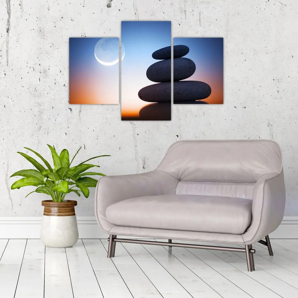 Tablou cu pietre suprapuse (90x60 cm)