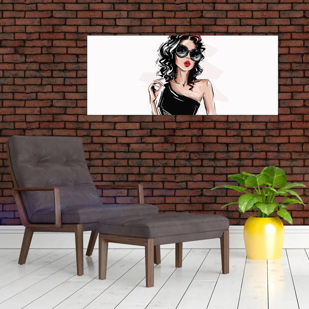 Tablou - Femeie de modă (120x50 cm)