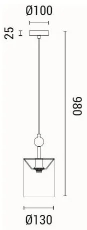 Lustră pe cablu 1xE14/15W/230V