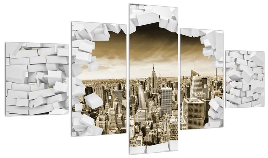 Tablou cu New York (125x70 cm), în 40 de alte dimensiuni noi