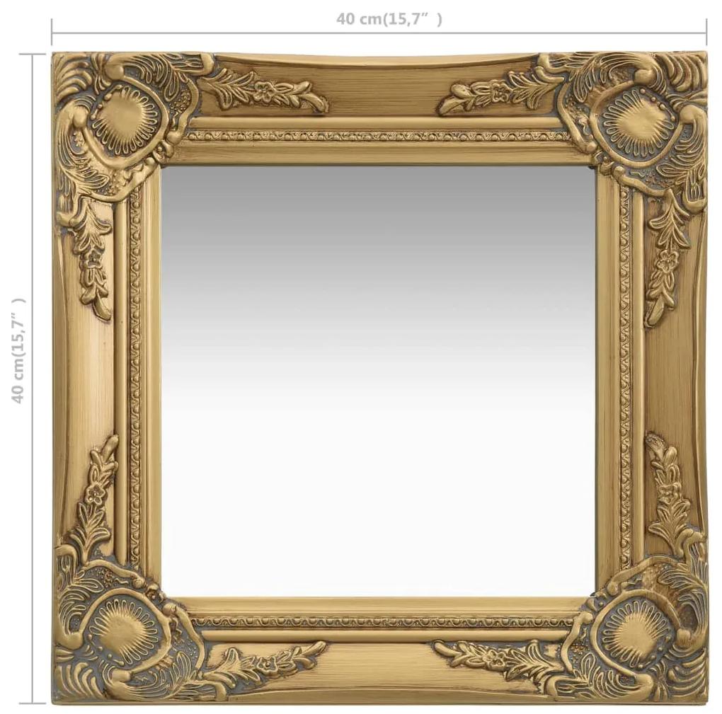 Oglinda de perete in stil baroc, auriu, 40 x 40 cm 1, Auriu, 40 x 40 cm