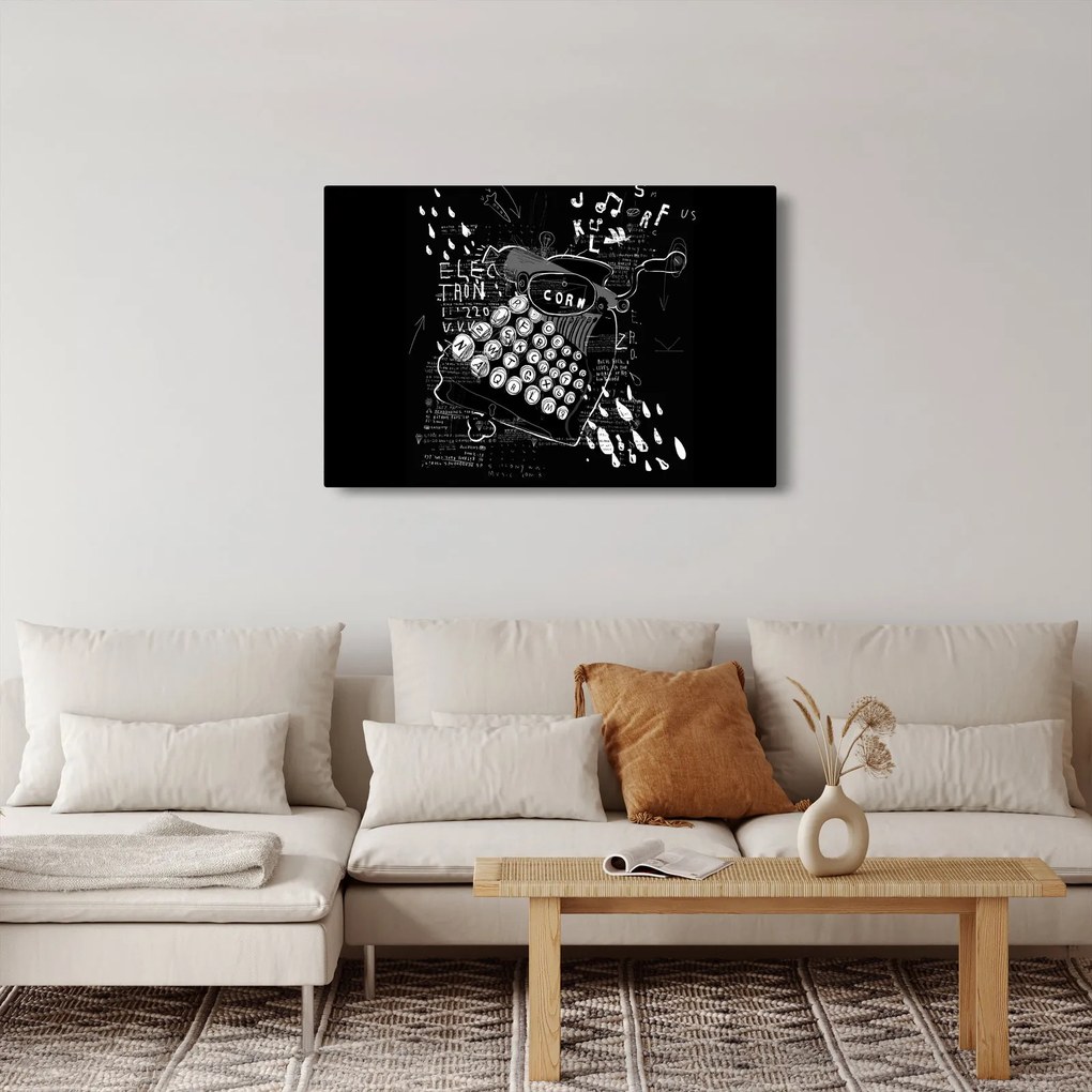 Tablou - Desen în stilul lui Banksy (90x60 cm)