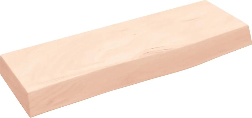 vidaXL Poliță de perete, 60x20x6 cm, lemn masiv de stejar netratat