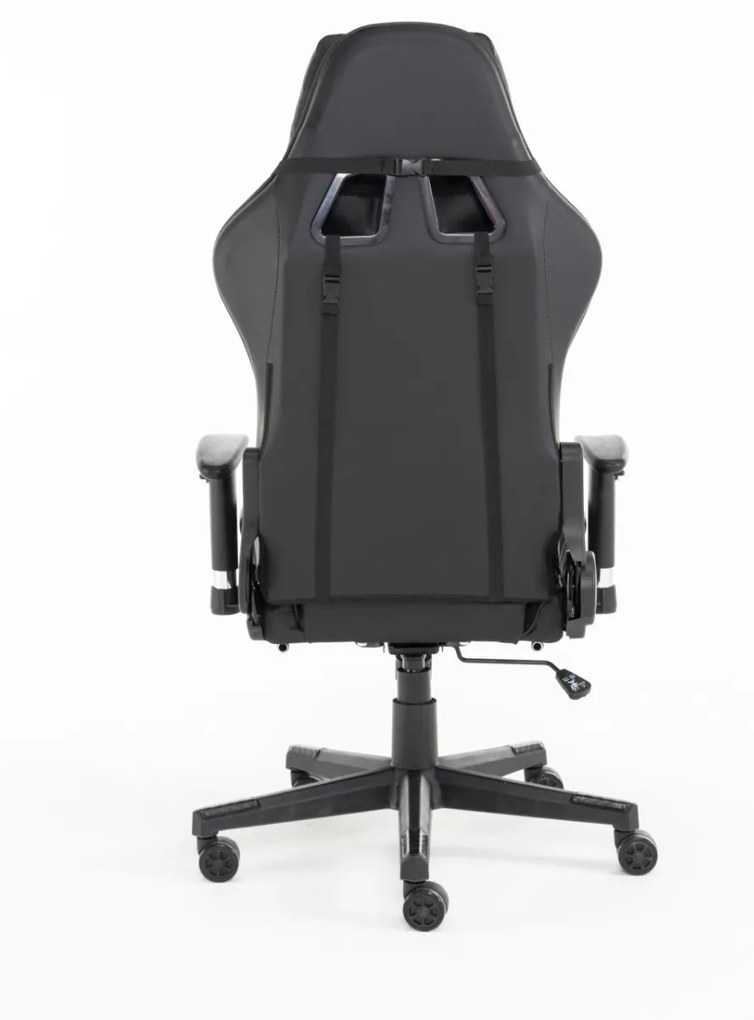 Scaun gaming Genator G2, suport picioare, Negru