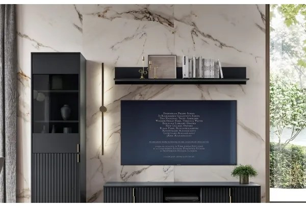 Poliță de perete FLOP, neagră