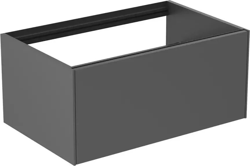 Dulap baza suspendat Ideal Standard Atelier Conca antracit mat 1 sertar 80 cm