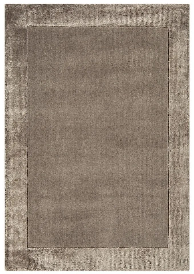Covor maro handmade din amestesc de lână 80x150 cm Ascot – Asiatic Carpets