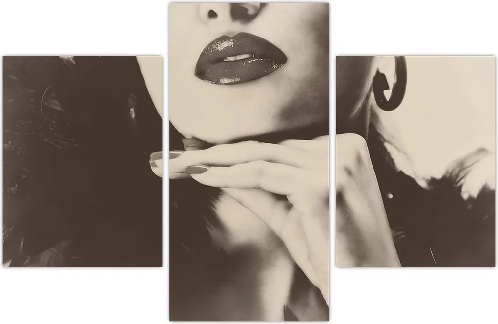 Tablou - Vintage, poza unei femei (90x60 cm)