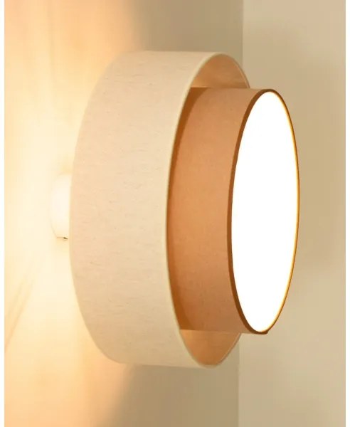 Lustră aplicată NATIA 1xE27/60W/230V alb/maro