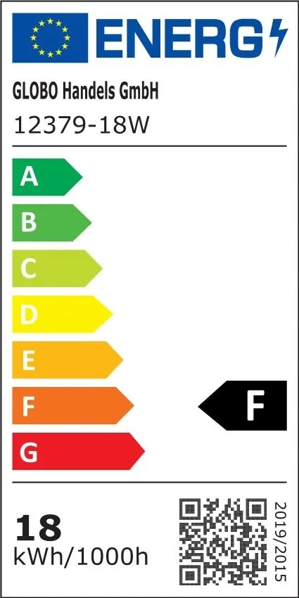 Plafoniera LED design modern, diametru 22cm, LASSE alb 12379-18W GL