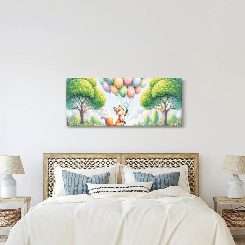 Tablou – Vulpe fericită (120x50 cm)