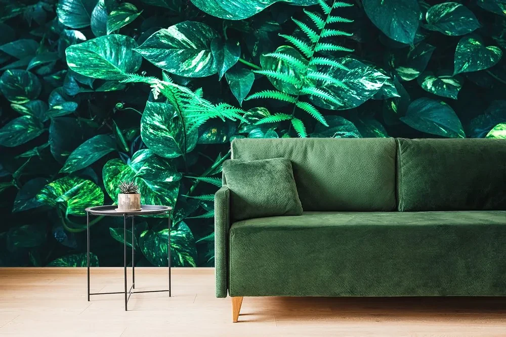 Fototapet frunze tropicale proaspete