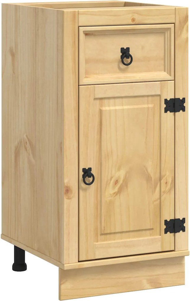 vidaXL Dulap cu ușă SKI Maro Miere 40 x 46 x 81,5 cm Lemn de pin masiv