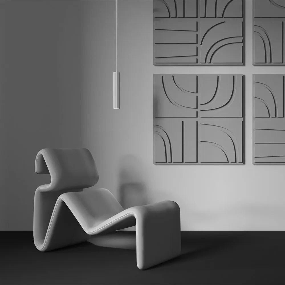 Pendul cu Spot GU10 stil minimalist Calipso alb
