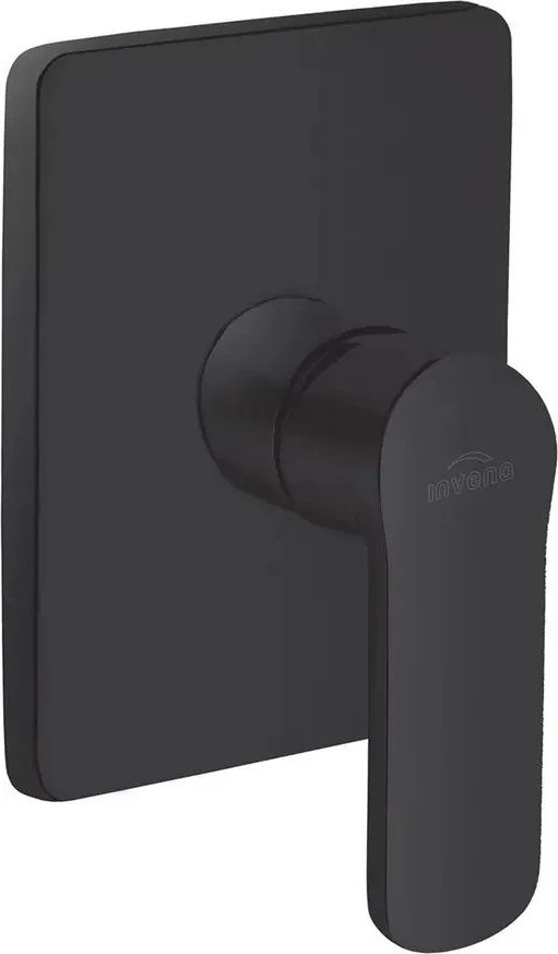Baterie dus incastrata Invena Siros negru mat 1 functie