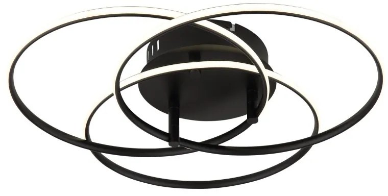 Plafoniera LED rotativa orientabila metal negru KOMBOS