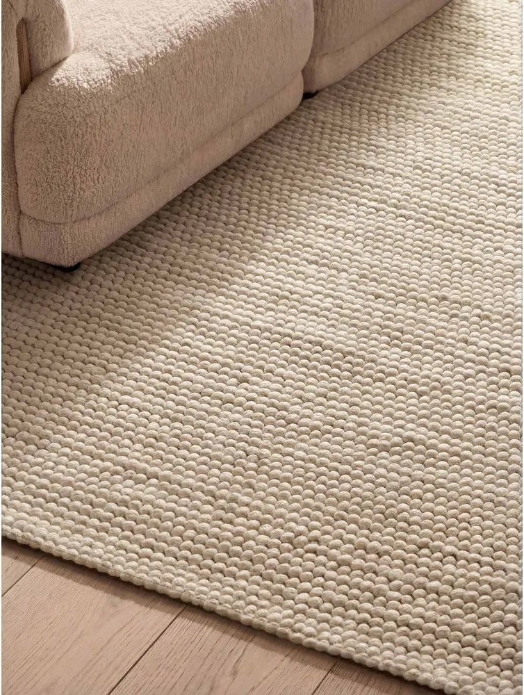 Covor crem țesut manual din lână 120x170 cm Richmond Diana – Ted Baker