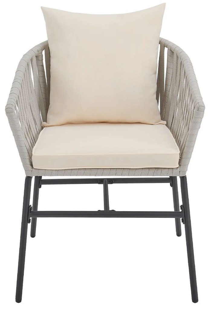 Jusky 2 fotolii metalice - gri deschis