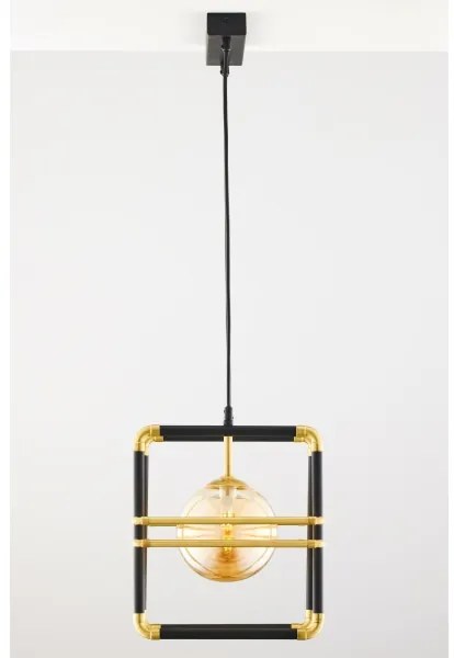 Lustră pe cablu Jupiter 2026 FIORI 2xG9/10W/230V negru/auriu/bej