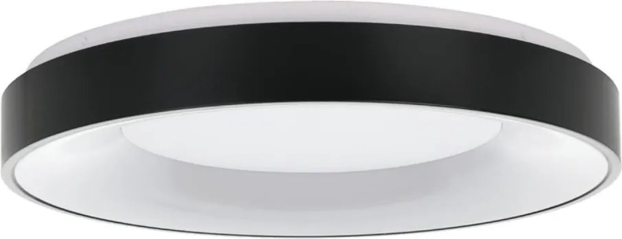 Eglo 55802 - Plafonieră LED reglabilă 4xLED/8,1W/230V Ø 48 cm neagră+telecomandă