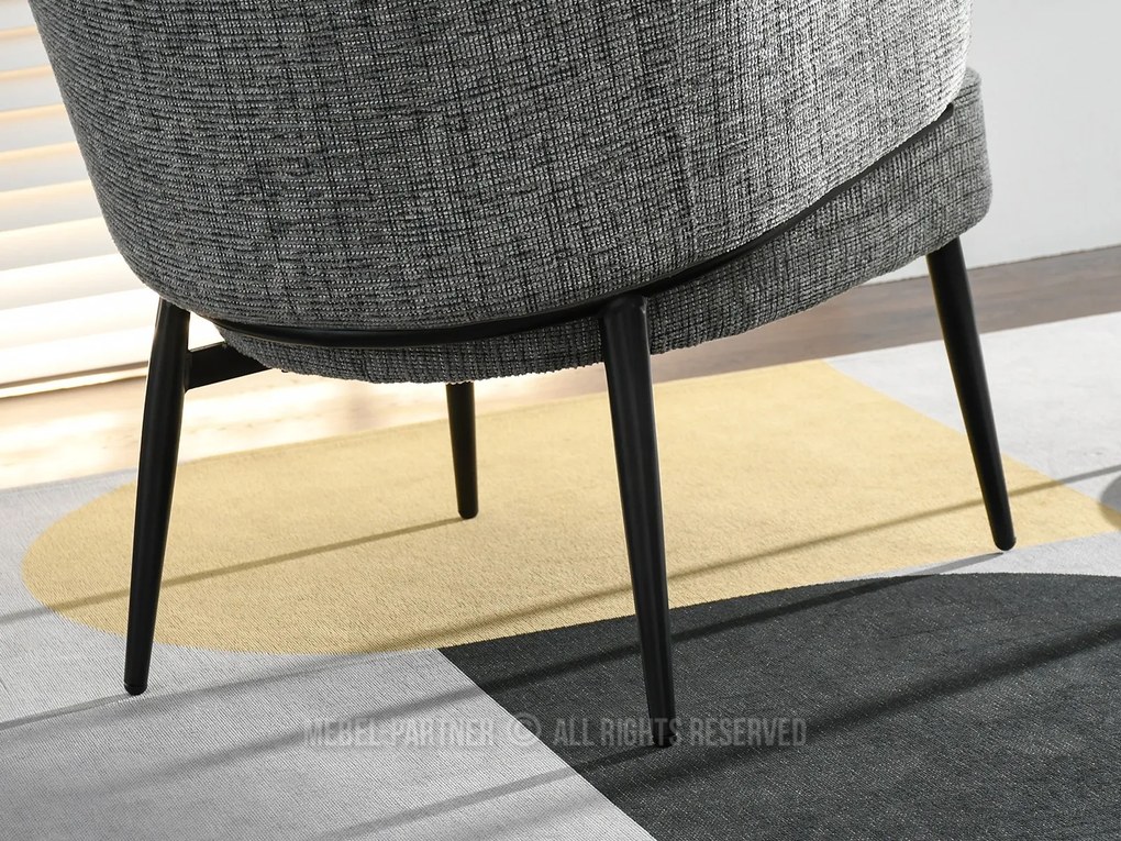 Fotoliu Alfredo (gri + negru). Promo -15%. 1109868