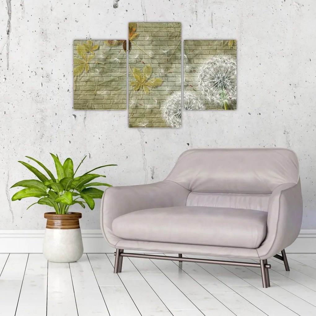 Tablou - Păpădii suflate de vânt (90x60 cm)