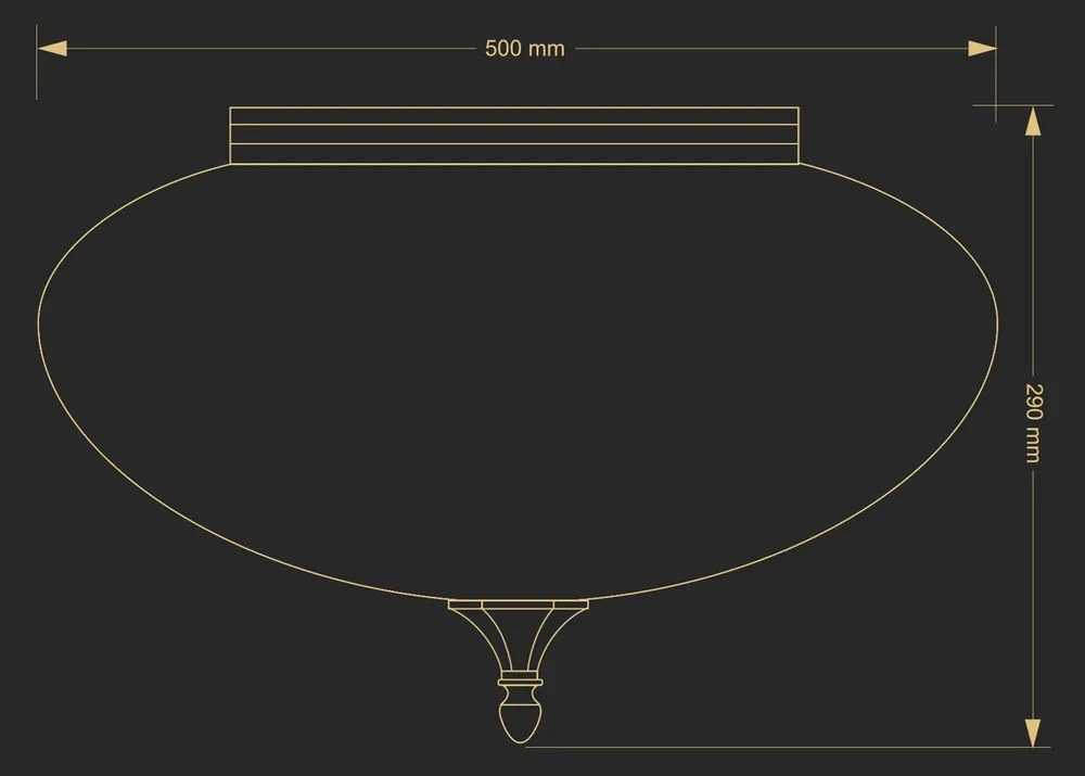 Plafoniera design clasic realizata manual Decor