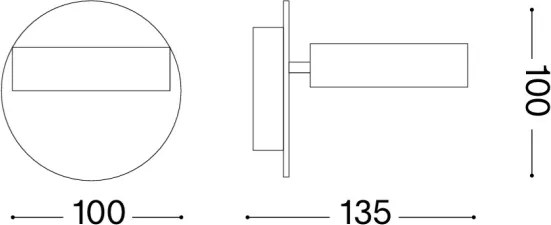 Ideal Lux - Spot LED de perete OBY LED/6W/230V CRI 90 alb