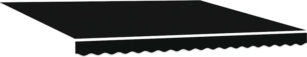 vidaXL Material de înlocuire pentru copertină Negru 4 × 3 m Poliester