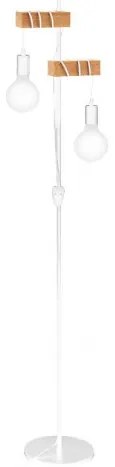 Lampadar Townshend, metal/lemn, alb, 21 x 167 x 25 cm, 10w