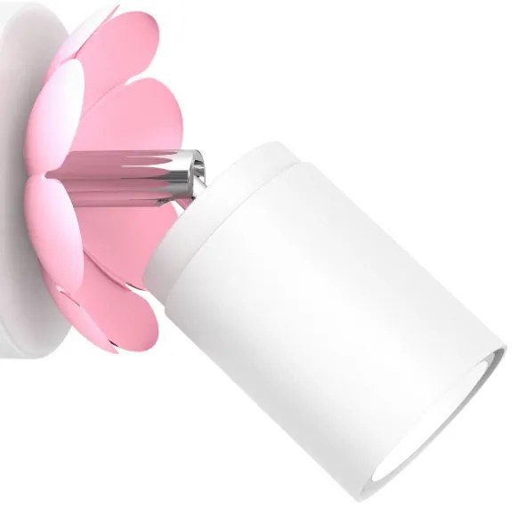 Spot de perete FLOWER 1xGU10/8W/230V alb