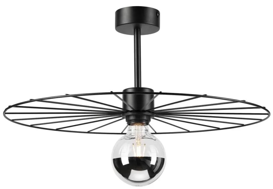 Lustră pe tijă MONTANA 1xE27/15W/230V d. 45 cm negru