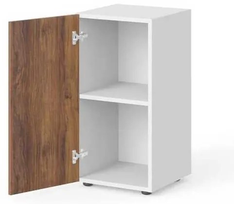 Dulap scurt Manager 39,9 x 42,2 x 80 cm, stânga, nuca warmia / alb