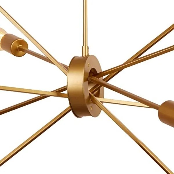 Lustră pe tijă ALPHA 10xE27/60W/230v aurie Searchlight 29010-10GO