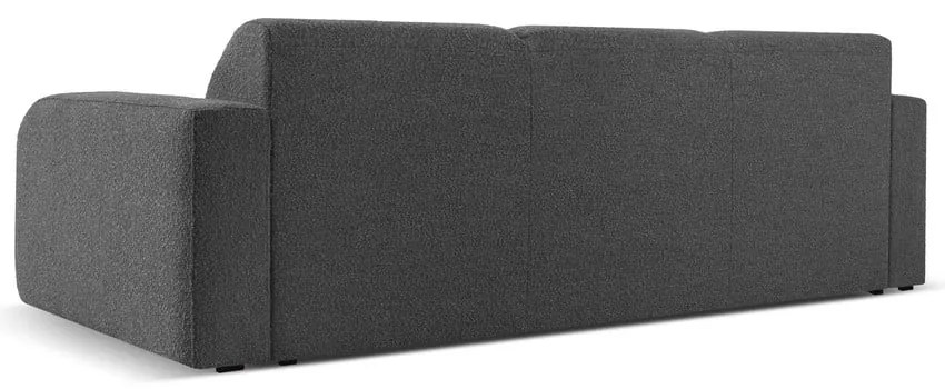 Canapea gri închis cu tapițerie din stofă bouclé 235 cm Molino – Micadoni Home