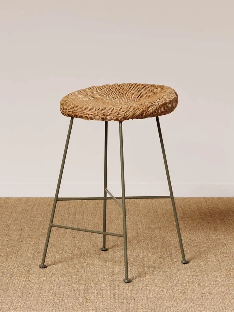 Scaun de bar, din rattan, Mindelo