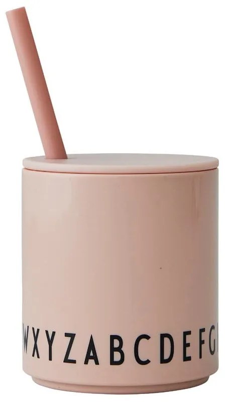 Cană pentru copii Design Letters Eat &amp; Learn, roz