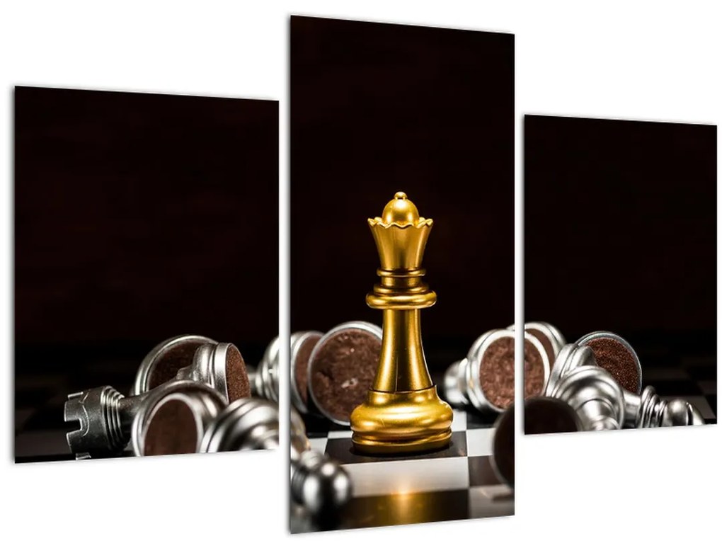 Tablou - Figurine de șah (90x60 cm)