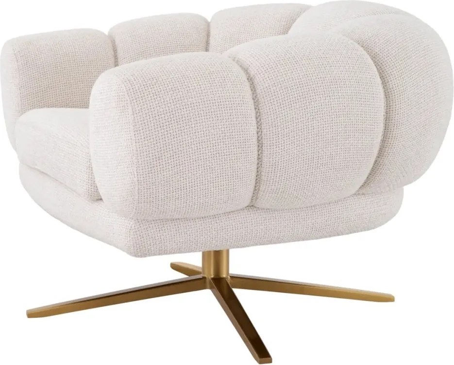 Fotoliu modern pivotant design LUX Sunset, Lyssa off-white