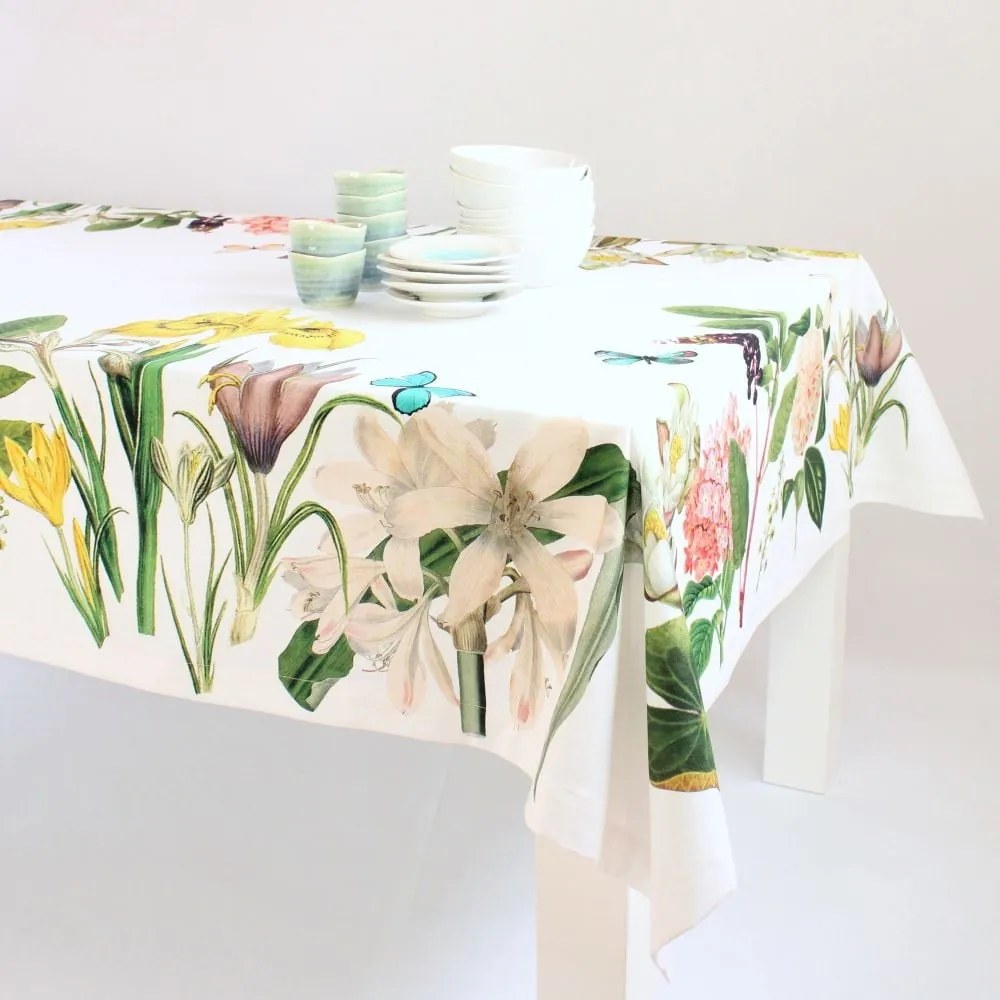 Față de masă din bumbac Happy Friday Basic Spring Time, 225 x 150 cm