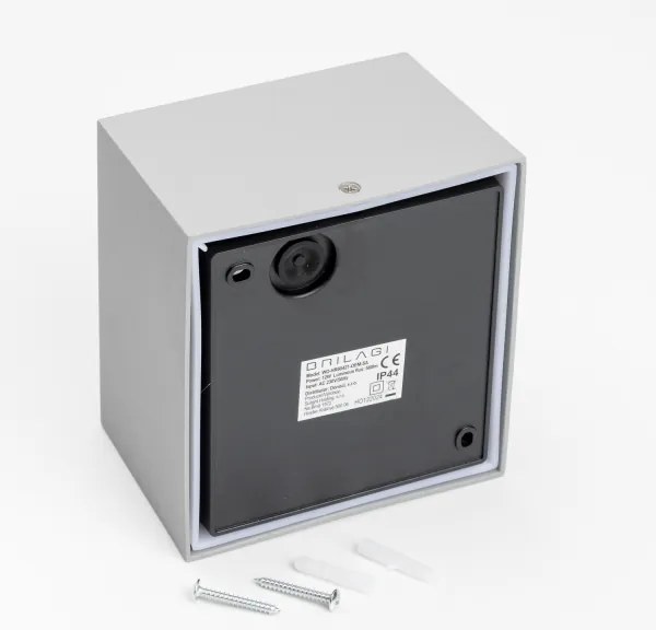 Aplică LED de exterior Brilagi TERNI LED/12W/230V gri IP44