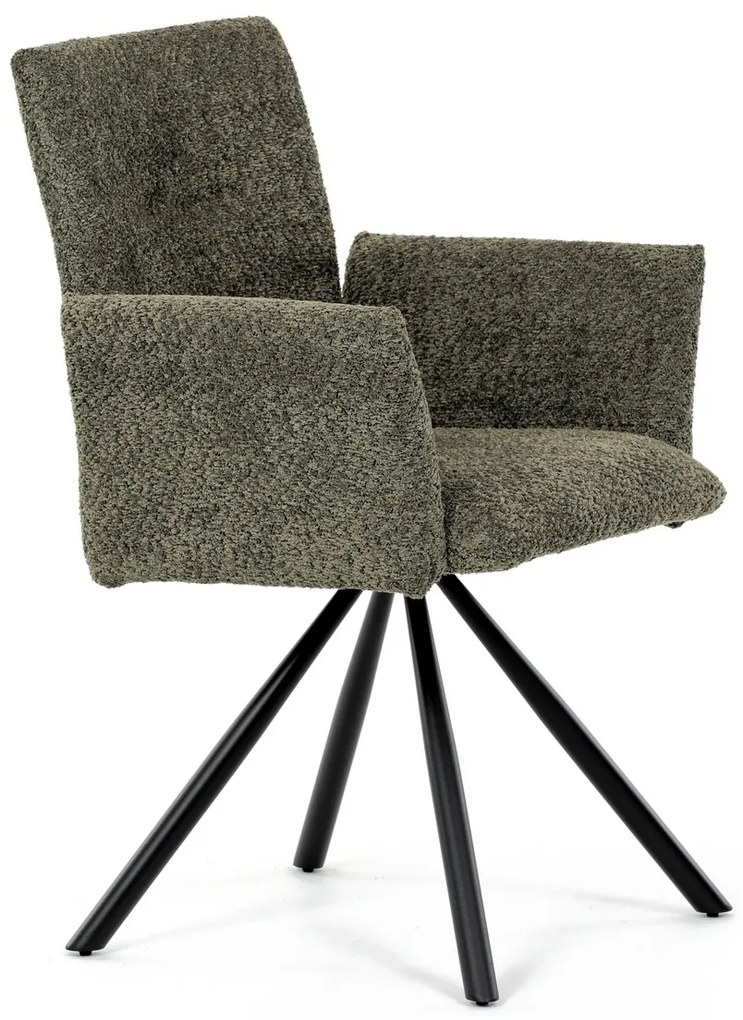 Set de scaune de sufragerie cu mecanism deîntoarcere DCH-W1117 GRN2, 2 buc.