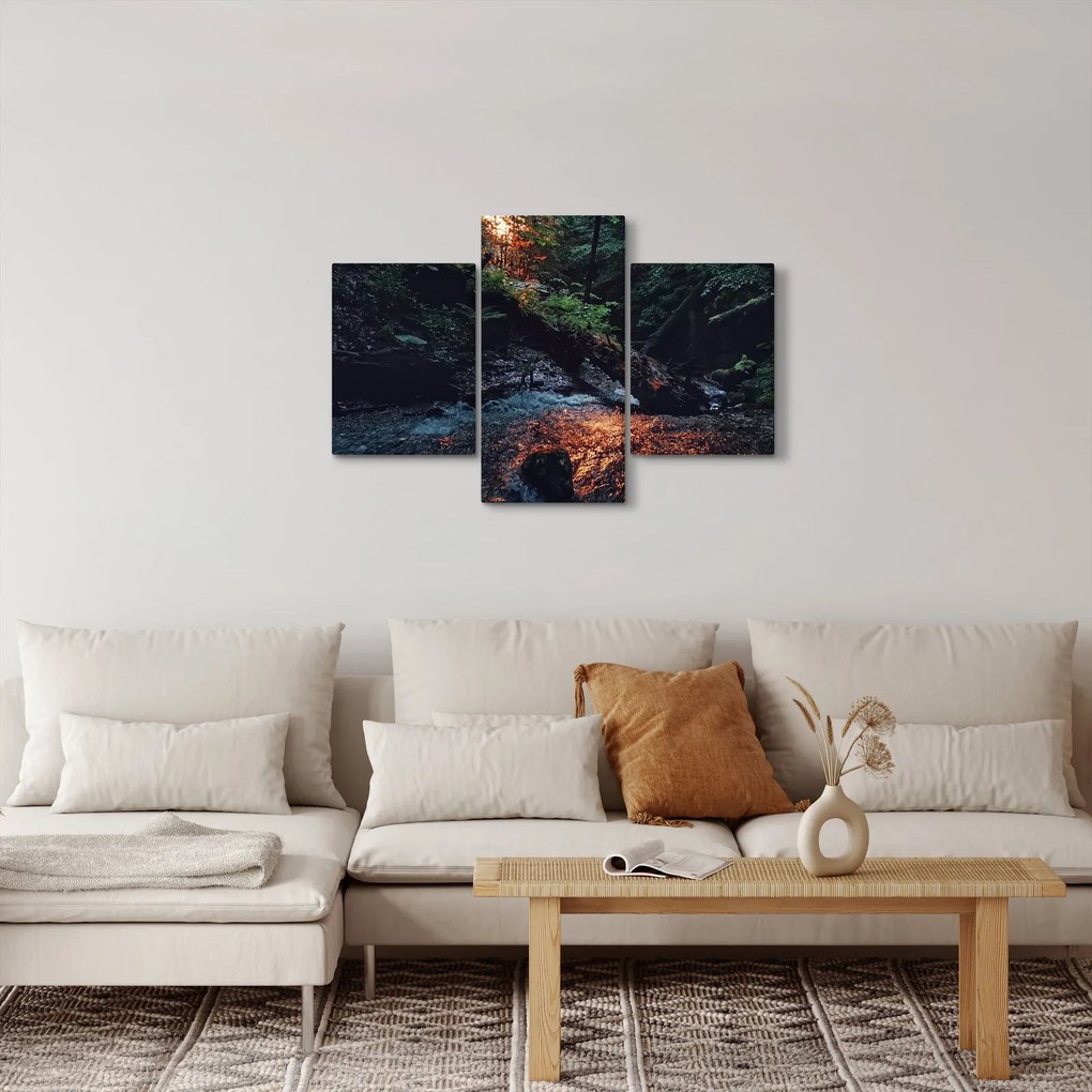 Tablou cu râu montan (90x60 cm)